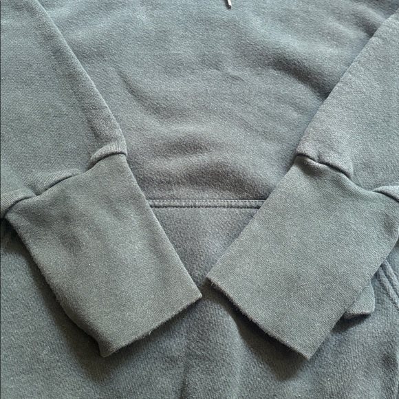 Handcuffs |Vintage 90s Skater Brand Green Pullover Hoodie Size Large Made in USA - Picture 4 of 11